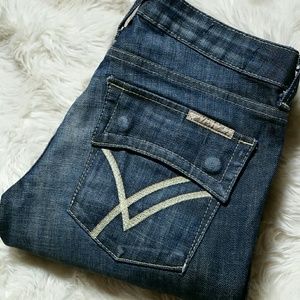 William Rast Belle Flare Flap Pocket Jeans Size 26